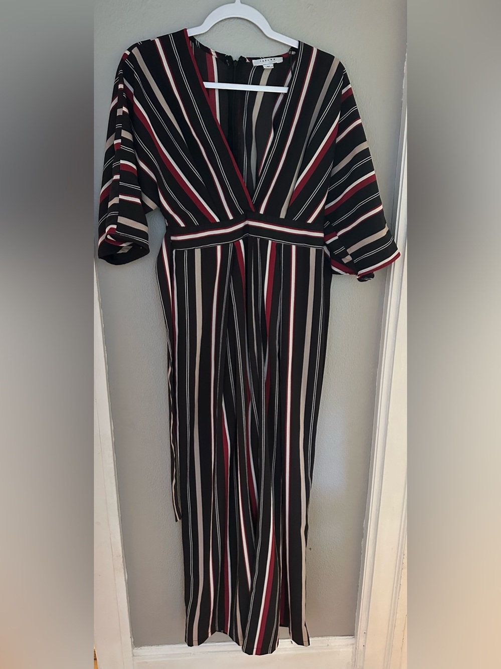 Striped V-Neck Women’s Jumpsuit